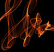 Abstract Fire Illustration Wall Decal