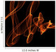 Abstract Fire Illustration Wall Decal