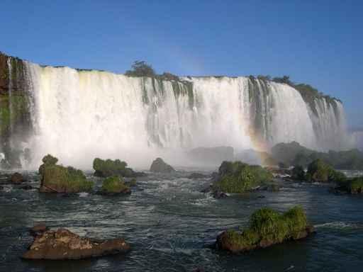 Waterfall and Rainbow Wall Decal