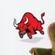 angry bull attack Wall Decal