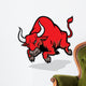 angry bull attack Wall Decal