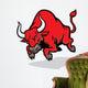 angry bull attack Wall Decal