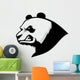 angry panda head mascot Wall Decal