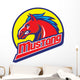 Mustang Head Mascot Wall Decal