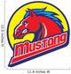 Mustang Head Mascot Wall Decal
