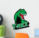 t-rex mascot Wall Decal