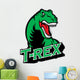 t-rex mascot Wall Decal