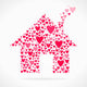 Valentine day love declaration home 