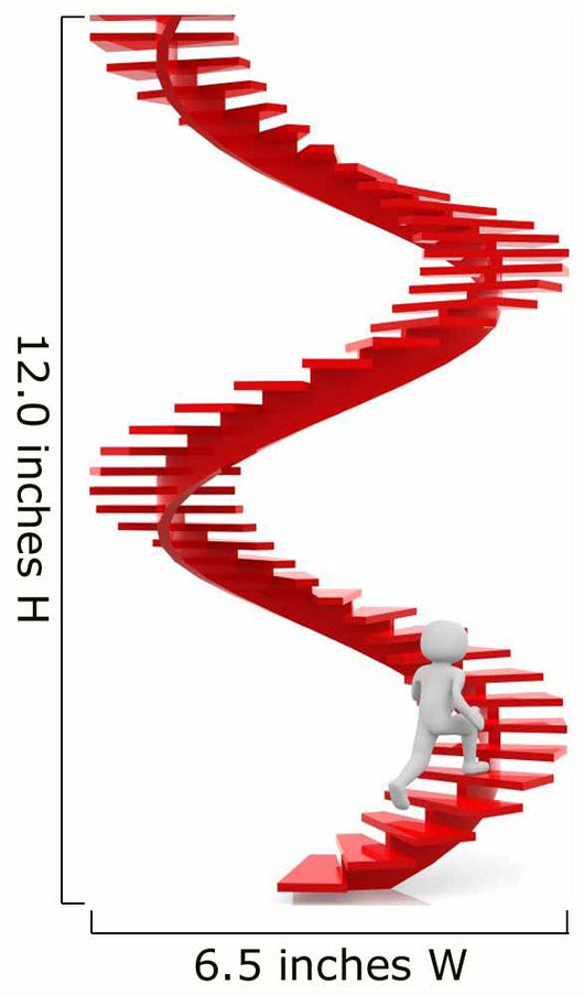 Walking on career ladder Wall Decal