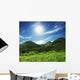 Summer Green Hills Wall Decal Design 1