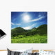 Summer Green Hills Wall Decal Design 1