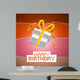 Happy Birthday Torn Paper Retro Background 