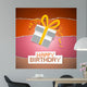 Happy Birthday Torn Paper Retro Background 
