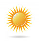 Bright Powerful Sun Wall Decal