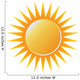 Bright Powerful Sun Wall Decal