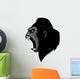 angry gorilla head Wall Decal