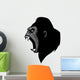 angry gorilla head Wall Decal