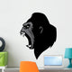 angry gorilla head Wall Decal