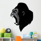 angry gorilla head Wall Decal