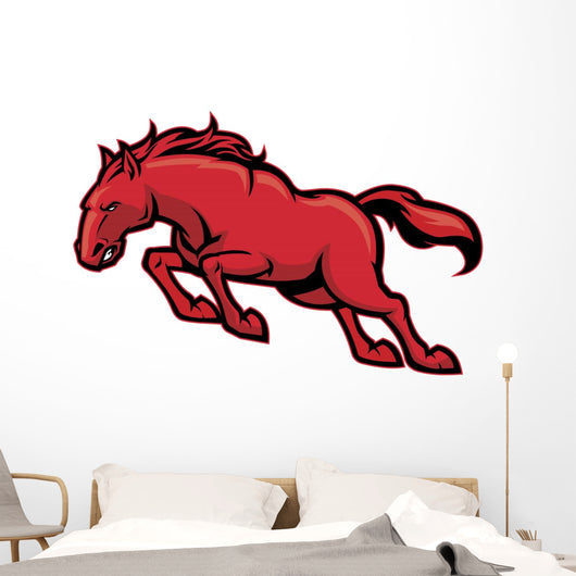 wild horse running Wall Decal