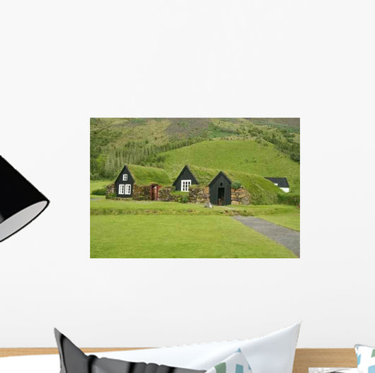 Iceland Tradition Houses Wall Decal