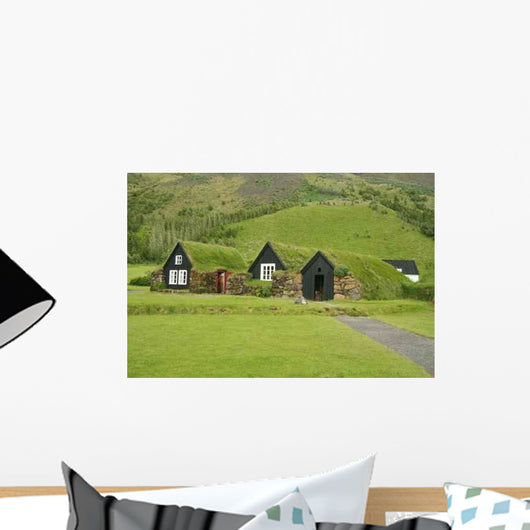 Iceland Tradition Houses Wall Decal