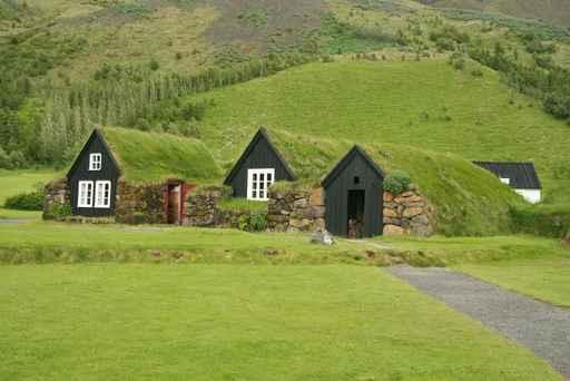 Iceland Tradition Houses Wall Decal