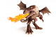 Fire Breathing Dragon on a White Background 
