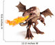 Fire Breathing Dragon on a White Background 
