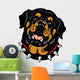 rottweiler head Wall Decal