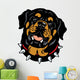 rottweiler head Wall Decal