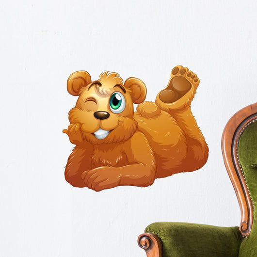 A brown bear Wall Decal
