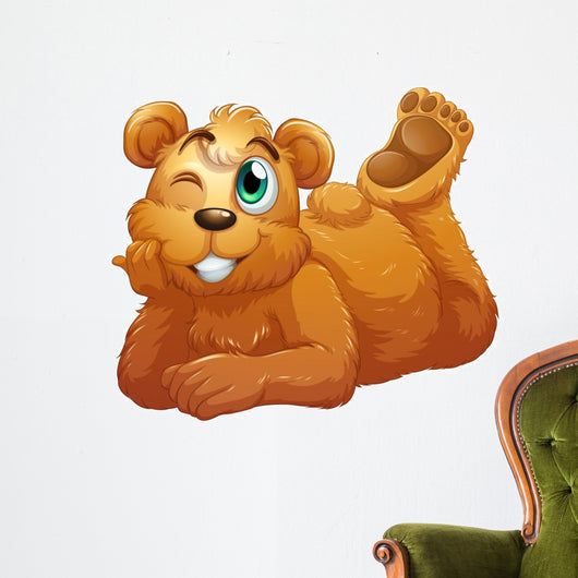 A brown bear Wall Decal