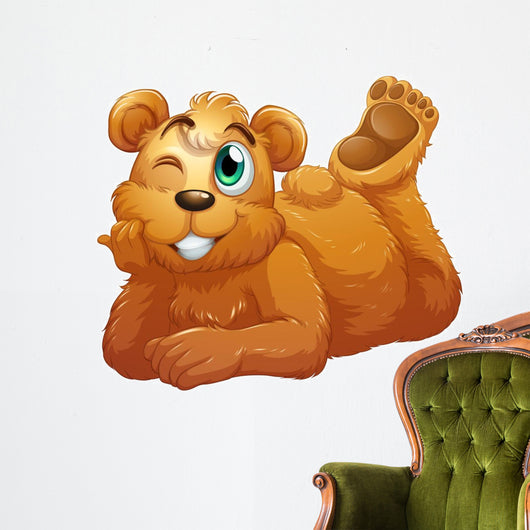 A brown bear Wall Decal