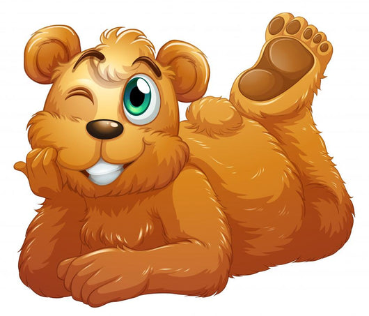 A brown bear Wall Decal
