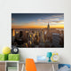 Sunset over new york city Wall Mural