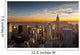 Sunset over new york city Wall Mural