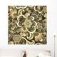 Beige Paisley with Flowers Wall Decal