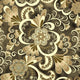 Beige Paisley with Flowers Wall Decal