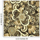 Beige Paisley with Flowers Wall Decal