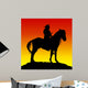 Native American Sunset Wall Mural
