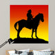 Native American Sunset Wall Mural