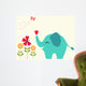 Elephant  with heart Wall Decal