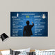 Leadership concept, difference between boos and leader Wall Mural