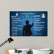 Leadership concept, difference between boos and leader Wall Mural