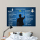 Leadership concept, difference between boos and leader Wall Mural