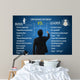 Leadership concept, difference between boos and leader Wall Mural