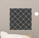 Black & white seamless tartan pattern 