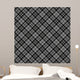 Black & white seamless tartan pattern 