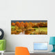 Autumn coloured trees Wall Mural